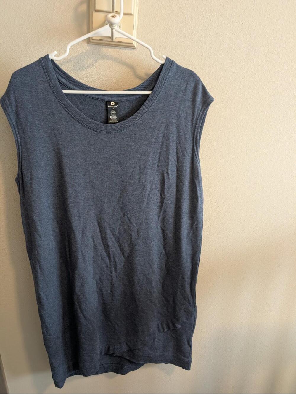 Active Life Women's Large Athletic Dress Hiking Outdoor Comfort Stretch Blue EUC